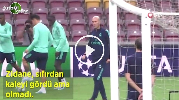 Zidane, sıfırdan kaleyi gördü ama olmadı