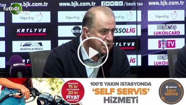 Fatih Terim: "Sonuçta koca Beşiktş'a yenildik ama puan olarak Beşiktaş'tan öndeyiz hiçbir zaman pes etmeyiz ve bırakmayız"
