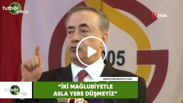 Mustafa Cengiz: "İki mağlubiyetle asla yere düşmeyiz"