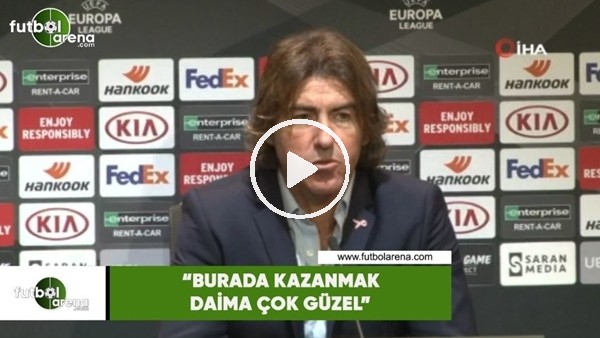  Ricardo Sa Pinto: "Burada kazanmak daima çok güzel"