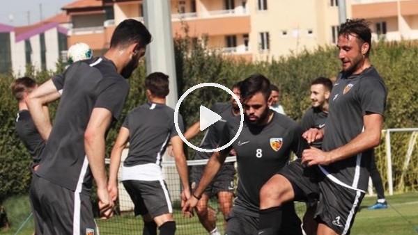Kayserispor'da futbolcular antrenmana çıktı