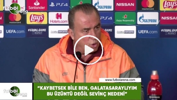 Fatih Terim: "Kaybetsek bile ben, Galatasaraylıyım üzüntü değil sevinç nedeni"