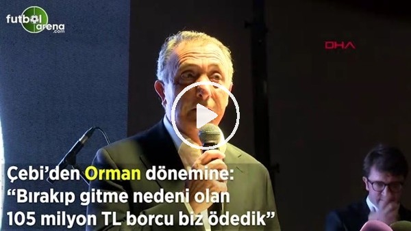 Ahmet Nur Çebi: "105 milyon TL borcu biz ödedik"