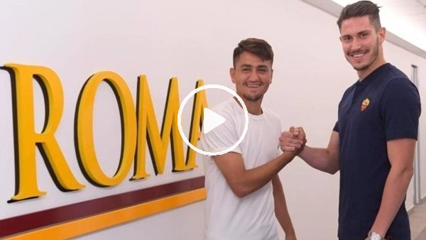 Roma'dan Cengiz Ünder ve Mert Çetin paylaşımı