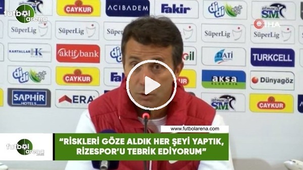 Aykut Kocaman: "Sivasspor net bir şekilde galibiyeti hak etti"