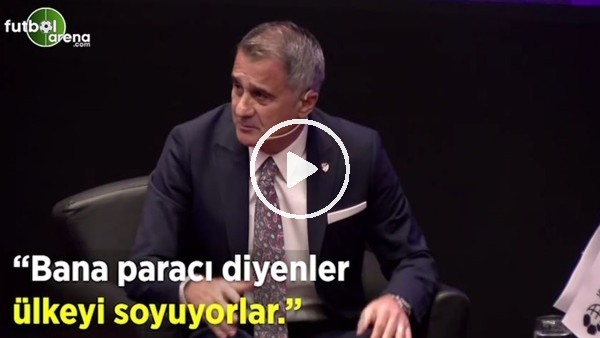 Şenol Güneş: "Bana paracı diyenler ülkeyi soyuyorlar"