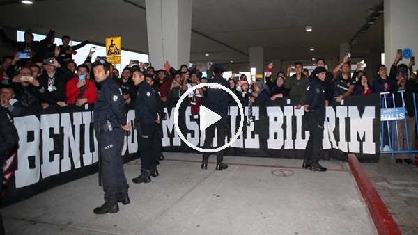 Beşiktaş kafilesine Konya'da coşkulu karşılama