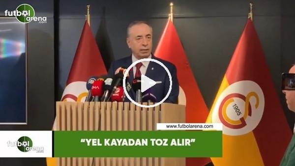 Mustafa Cengiz: "Yel kayadan toz alır"