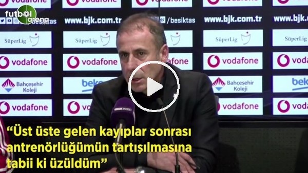 Abdullah Avcı: "Üst üste gelen kayıplar sonrası antrenörlüğümün tartışılmasına tabii ki üzüldüm"