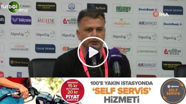 Murat Şahin: "Büyük takımla oynadığınız maçtan 1 puan almak kötü değildir"