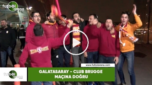 Galatasaray taraftarının Club Brugge maçı öncesi tezahüratları
