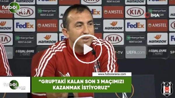 Recep Uçar: "Gruptaki kalan son 3 maçımızı kazanmak istiyoruz"