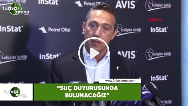 Ali Koç'tan sert tepki! "Suç duyurusunda bulunacağız"