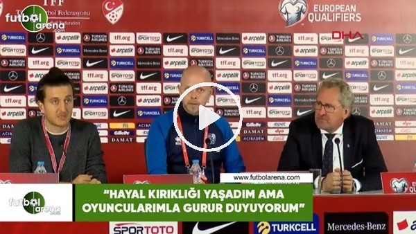 Hamren: "Hayal kırıklığı yaşadım ama oyuncularımla gurur duyuyorum"