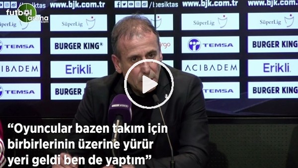 Abdullah Avcı: "Oyuncular bazen takım çin birbirlerinin üzerine yürür yeri geldi ben de yaptım"