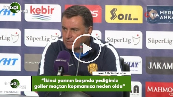 Mustafa Kaplan: "İkinci yarının başında yediğimiz goller maçtan kopmamıza neden oldu"