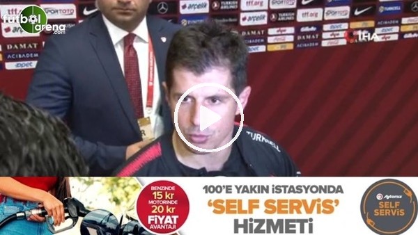 Emre Belözoğlu: "Bu takımın bir parçası olmak benim için büyük şeref"