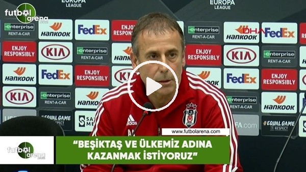 Abdullah Avcı: "Beşiktaş ve ülkemiz adına kazanmak istiyoruz"