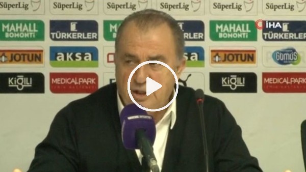 Fatih Terim hakemlere isyan etti