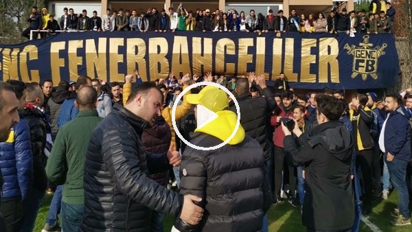 Fenerbahçe taraftarından derbi öncesi takıma moral