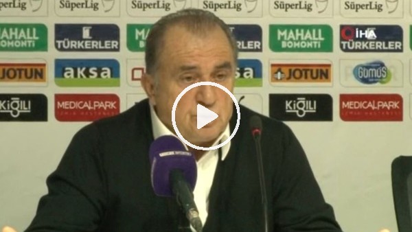 Fatih Terim: "Eleştiriye hayatım boyunca saygı duydum ama..."