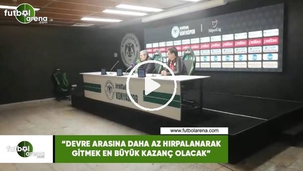 Aykut Kocaman: "Devre arasına daha az hırpalanarak gitmek en büyük kazanç olacak"