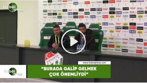 Hakan Kutlu: "Burada galip gelmek çok önemliydi"