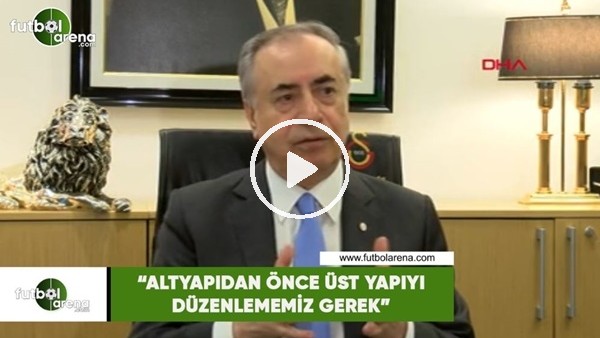 Mustafa Cengiz: "Alt yapıdan önce üst yapıyı düzenlememiz gerek"