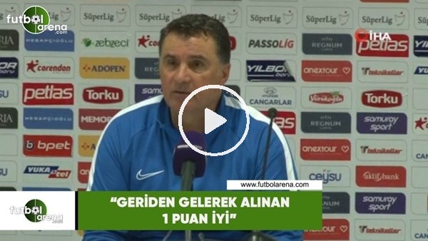 Mustafa Kaplan: "Geriden gelerek alınan 1 puan iyi"