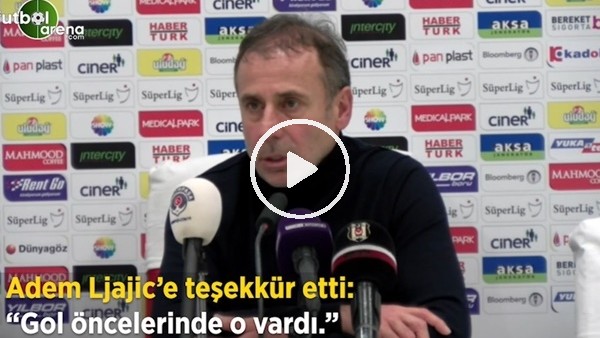 Abdullah Avcı, Adem Ljajic'e teşekkür etti: "Gol öncelerinde o vardı"