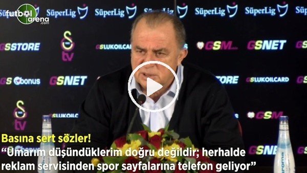 Fatih Terim'den basına sert sözler! "Umarım düşündüklerim doğru değildir, herhalde reklam servisinden spor sayfalarına telefon geliyor"