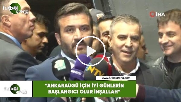 Fatih Mert: "Ankaragücü için iyi günlerin başlangıcı olur inşallah"