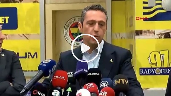 Ali Koç'tan basına: "Fenerbahçe'yi karıştırmaya çalışıyorsunuz'"