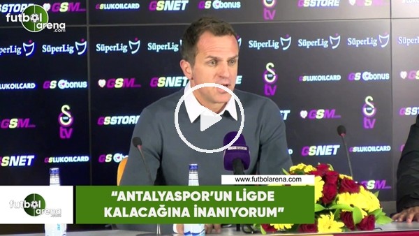 Stjepan Tomas: "Antalyaspor'un ligde kalacağına inanıyorum"