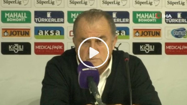 Fatih Terim, "1 yıl da başarısız olma hakkm yok mu diye düşündüğünüz oluyor mu?"sorusunu cevapladı