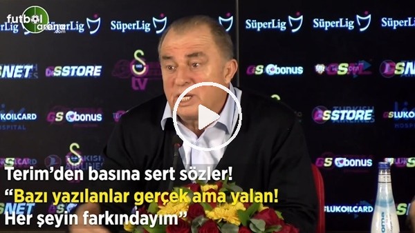 Fatih Terim: "Bazı yalanlar gerçek ama yalan! Her şeyin farkındayım"