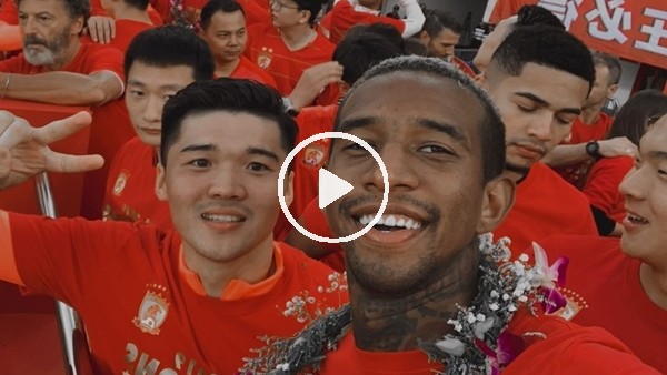 Anderson Talisca'nın şampiyonluk coşkusu