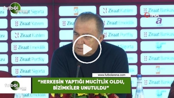 Fatih Terim: "Herkesin yaptığı mucitlik oldu, bizimkiler unutuldu"