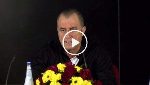 Sadece son soru maçla ilgili olunca Fatih Terim: "Hakikaten merak ediyorsunuz!"