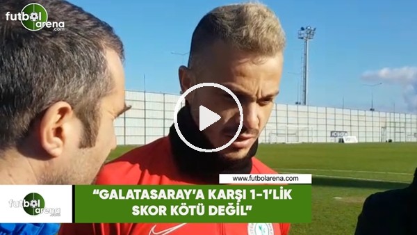 Boldrin: "Galatasaray'a karşı 1-1'lik skor kötü değil"