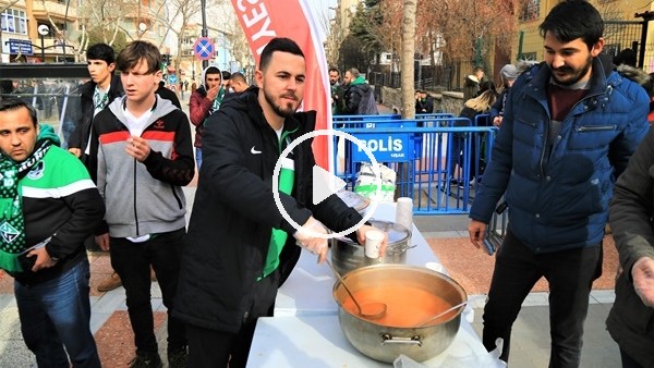 Uşakspor'dan misafir takıma tarhana ikramı