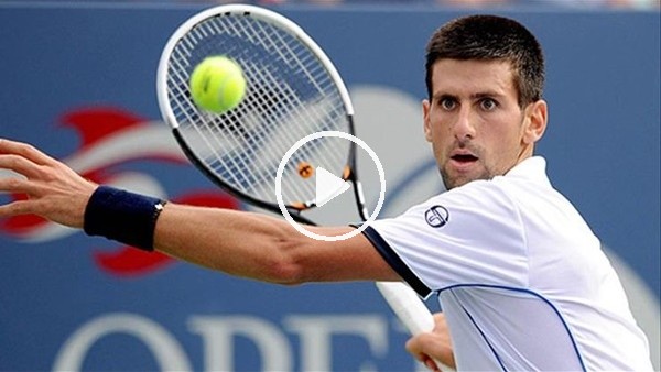 Novak Djokovic'ten tenis şov