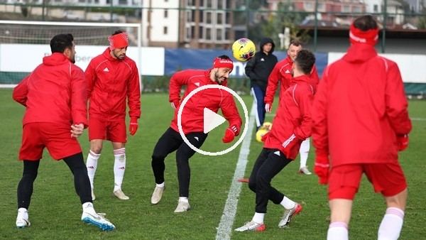 Sivasspor'da neşeli idman