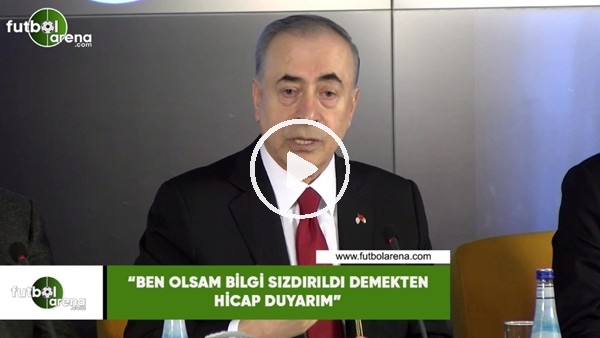 Mustafa Cengiz: "Ben olsam bilgi sızdırıldı demekten hicap duyarım"