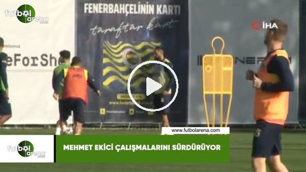 Mehmet Ekici çalışmalarını sürdürüyor