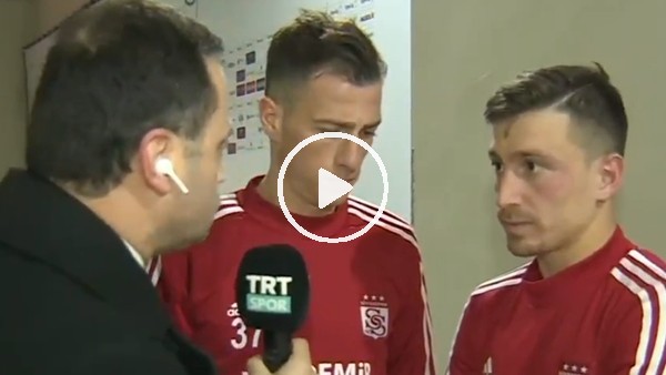 Sivassporlu futbolcuların maç sonu açıklamaları