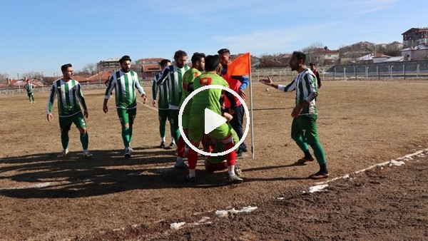 Amatör maçta 11 sarı 2 kırmızı kart çıktı