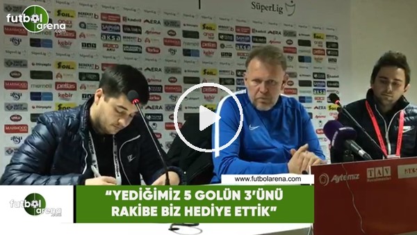 Prosinecki: "Yediğimiz 5 golün 3'ünü rakibe biz hediye ettik"