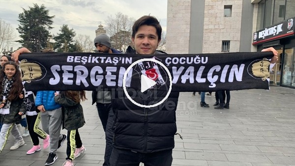 Sergen Yalçın'ı imza töreni öncesi Vodafone Park çevresi