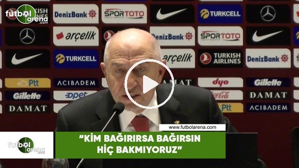 Nihat Özdemir: "Kim bağırırsa bağırsın hiç bakmıyoruz"